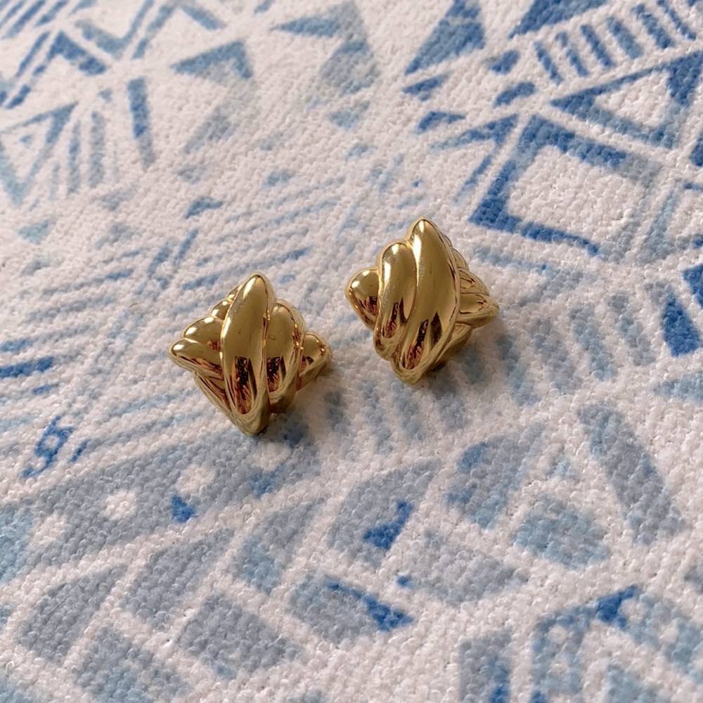 Vintage Erwin Pearl Gold Earrings